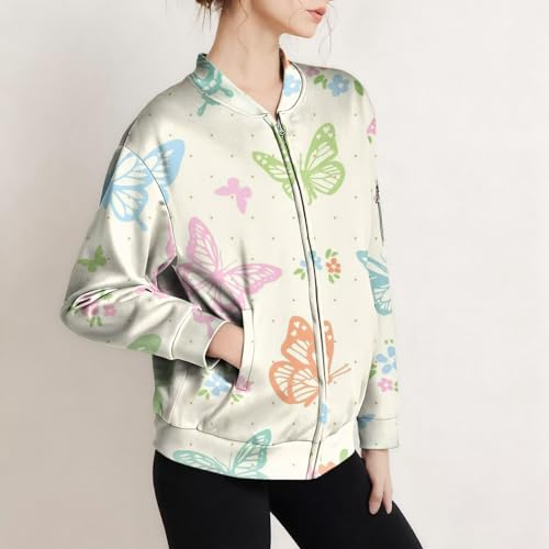 Chaqueta bomber estampada holgada: comodidad ligera para exteriores 3