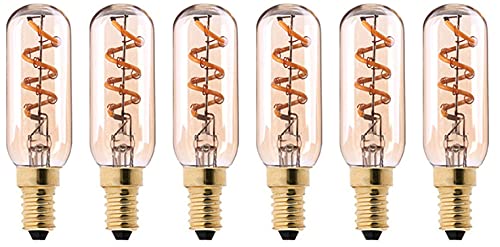 Ampoule E14 LED filament T25 lot de 6 lampes 3W blanc chaud 2200K pour lustre vintage