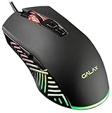 【GALAX】プログラマブル ゲーミングマウスシリーズ 有線 USB プログラマブルボタン LED搭載 エルゴノミクスデザインマウス 2年保証 (7ボタンマウス（SLIDER-03）) ブラック