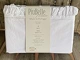 Piu Belle piubelle White Cotton Ruffle King Size Sheet Set King Size 4-pc Set Includes 2 King Size...