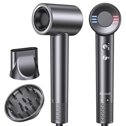Dual Voltage Travel Hair Dryer, 170,000 RPM High-Speed Blow Dryer for Fast Drying,500M Ionic Hairdryer with Diffuser for Women & Men,Thermo-Control & Lightweight,Quiet,European International 100-240V - image 1