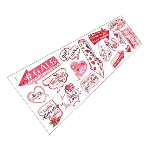 jojofuny - jojofuny 1satz Valentinstag Wandaufkleber Selbstklebend Dekorationssticker Für Schlafzimmer Fenster Türen Romantische Wandgestaltung Für Valentinstag