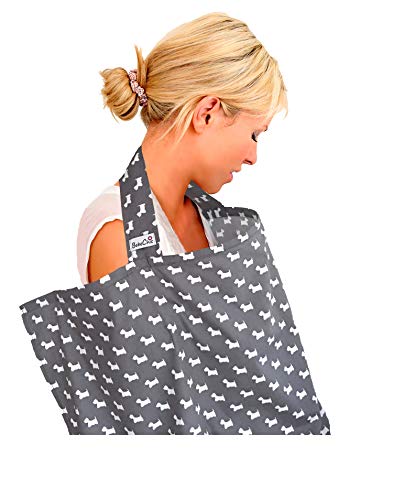BebeChic.UK * Oeko-Tex® - Cubiertas para lactancia materna (100% algodón), color gris y blanco