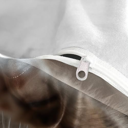 Parure de lit microfibre chat 140x200 housse couette ado garçon - 8