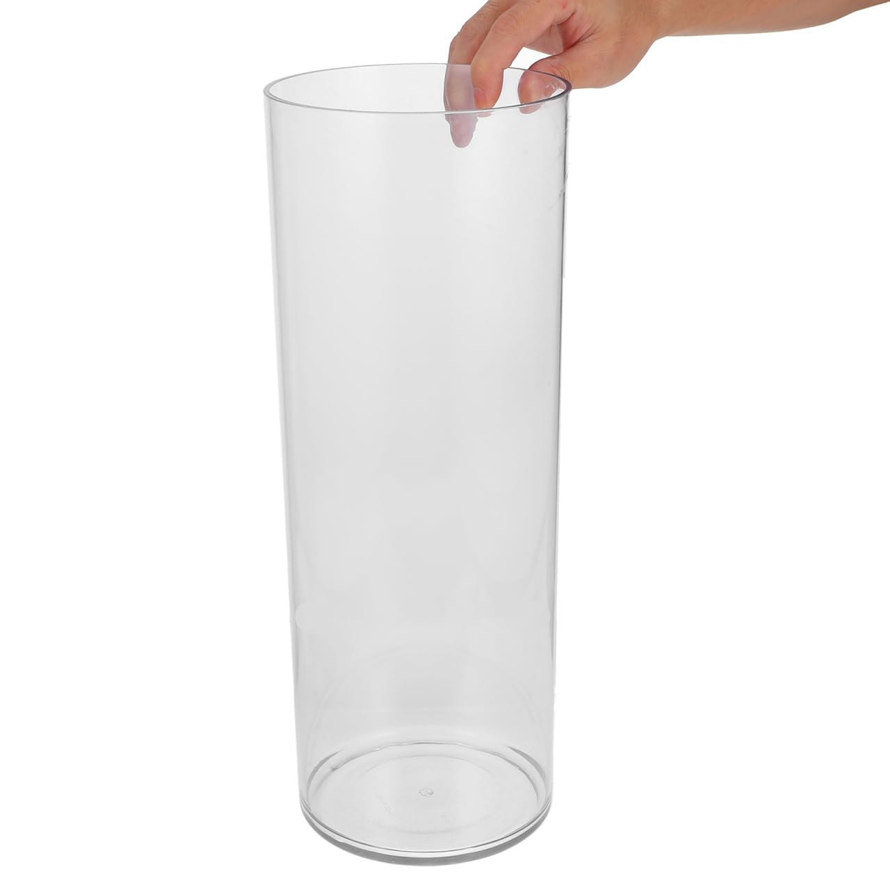 PRETYZOOM Regenschirmständer 40 cm rund – wasserdichter Kunststoff-Eimer für bis zu 5 Regenschirme & Spazierstöcke, tropffest für trockene Eingangsbereiche, platzsparend für Flur, Büro & Zuhause