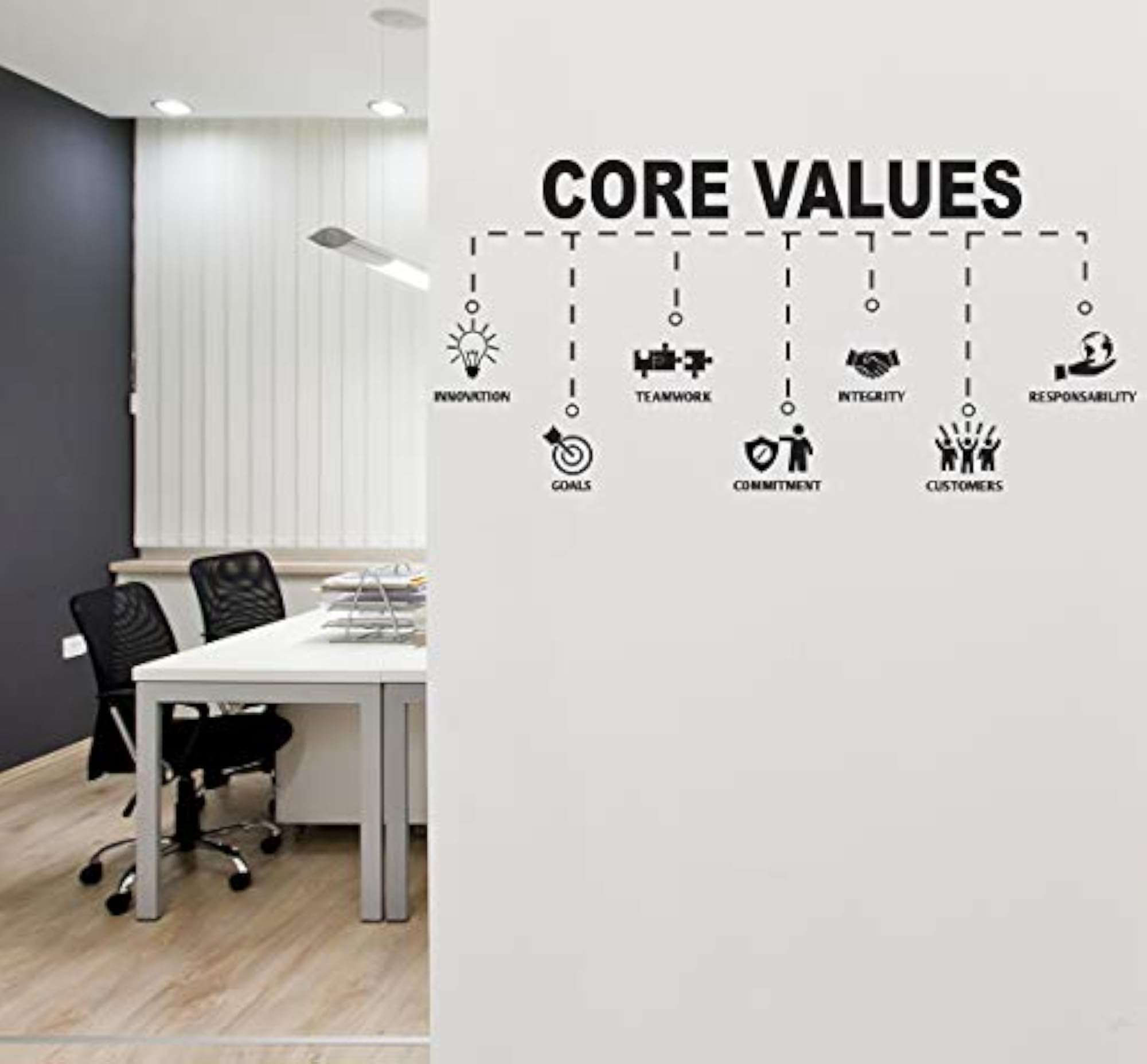 Core Values Medium Vinyl Wall Sticker for Home