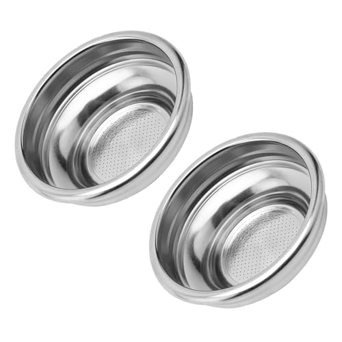 2pcs Coffee Filter Basket 51/58mm Stainless Steel Strainer Sturdy And Corrosions For Automatic Coffee Maker