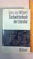 Sachwörterbuch der Literatur. 5., verbesserte u. erweiterte B000LQFEXQ Book Cover