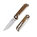 Kizer Knives Pocket Knife with Clip Brown G10 Handles Material EDC Folding Knife, Begleiter V4458A4