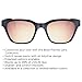 Bose Mirrored Rose Gold, Soprano Polarized Cat-Eye Replacement Sunglass Lenses, Lens Width: 55 mm