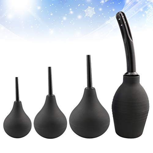 HEALLILY Bulbo de Enema Limpo Anal Silicone Douche Irrigador Lavadora Vaginal para Mulheres Dos Home