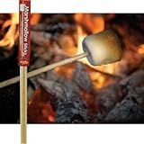 Wooden Marshmallow Sticks 32-inch (100% Biodegradable) 20-pc Set
