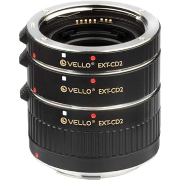 Vello Auto Extension Tube Set for Canon EF/EF-S Mounts and Lenses