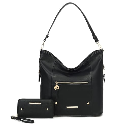 Image of MKF Collection Shoulder Bag for Women, Vegan Leather Top-Handle Crossbody Bag Handbag Purse by Mia K