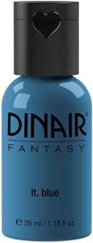 Dinair Airbrush Makeup - Fantasy Bright Colors 4 Face & Body Art - LIGHT BLUE - 1.2 fl oz