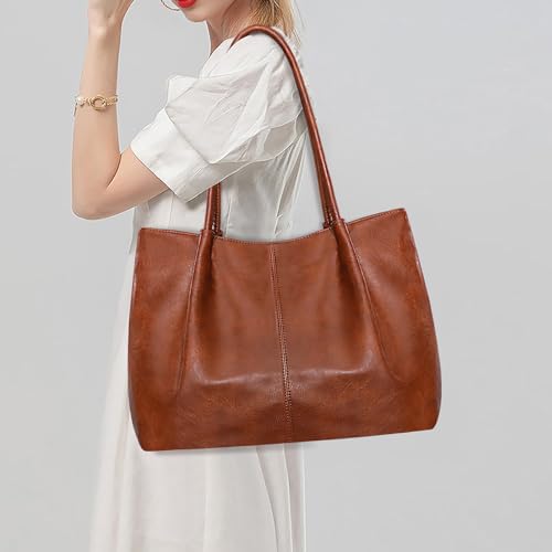 Bolso Tote Grande para Mujer de Cuero Vegano 16L miniatura 2