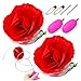 nicylin Squirting Flower Red Rose 2 Sets April Fools Day Pranks Clown Flower That Squirts Water Trick Toy Realistic Rose Flower Joke for Party Squirting Flowers