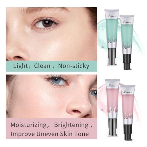 Baorder 2 PCS Hydrating Face Primer,Smoothing Long Lasting Gel Based Makeup Primer,Brightening Skin Color Pre Makeup Cream,Pre Makeup Application Cream - Image 6