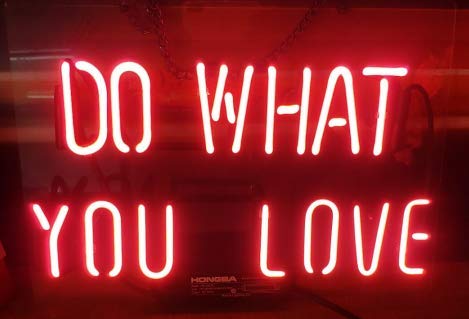 Amazon.co.jp: DO What You Love アクリルボード ネオンサイン 14X10