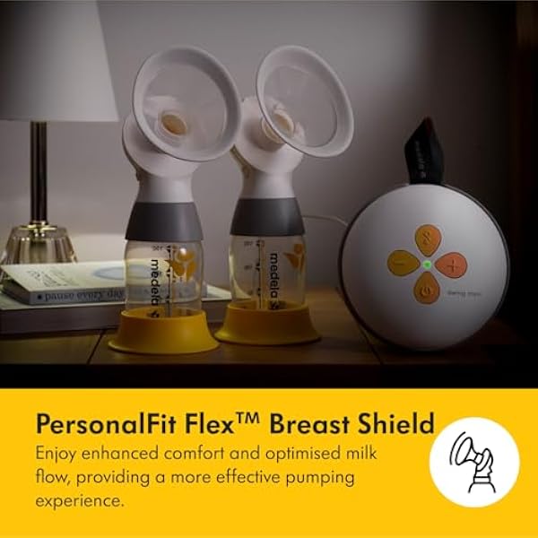 Medela 101041609 молокоотсос, желтый/белый, 24 мм