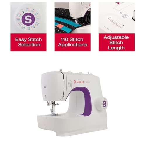 image for SINGER M3500 Lightweight & Portable Sewing Machine with Accessory Kit 