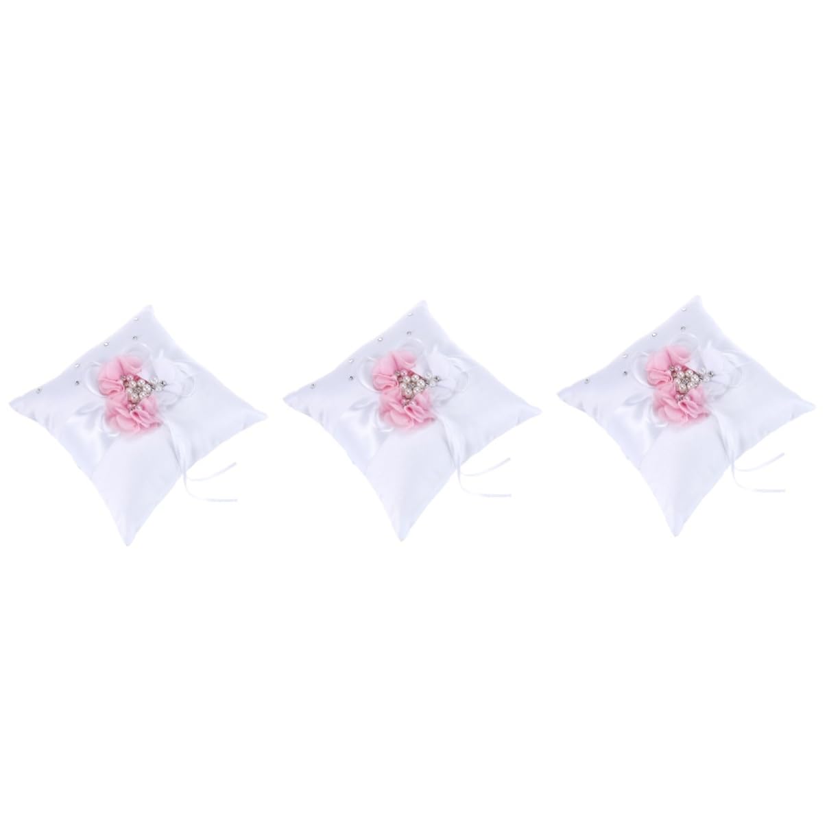 PRETYZOOM 3 Pezzi Cuscino Per Anniversario Decorazione Per Matrimonio Piccolo Cuscino Da Portare Per Tessuti Per La Casa