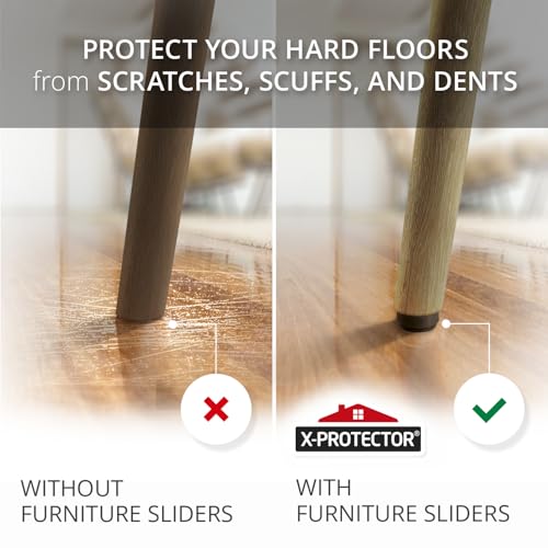 Chair Glides X-PROTECTOR –16PCS 1" Furniture Glides – Screw-On Chair Slider by X-Protector - Image 4