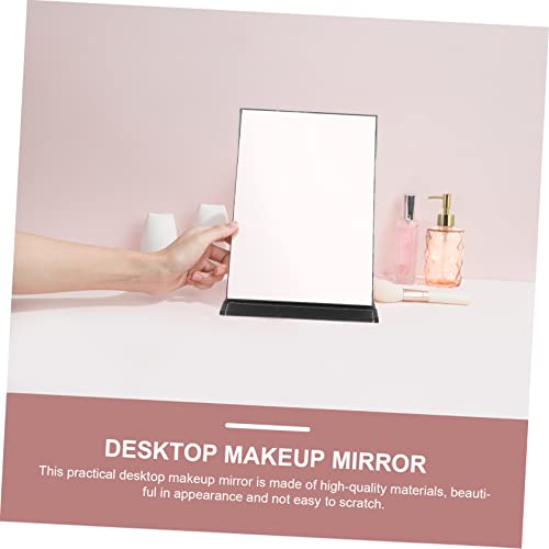 Beavorty Folding Vanity Mirror Desk Topper Vintage Desk Tabletop Mirror Dresser Decor Folding Travel Mirror Personal Makeup Mirrors Vintage Female Makeup Mirror Makeup Supply Simple Mirror #TOP7