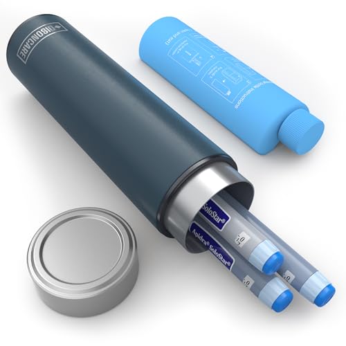 DISONCARE 60H Insulin Pens Cooler Travel Case Medicine Cooler for Travel TSA Approved EpiPen Carry Case with 2 Biogel Ice Pack Diabetic Trave Case with QR Medical Tag(Navy Blue)
