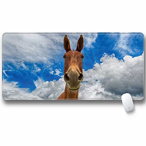 Tapis de souris XXL One Piece 3D nuages blancs 1000x500mm en caoutchouc