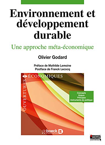 Environnement et développement durable: Une approche méta-économique (2015) (Ouvertures économiq Environnement et développement durable: Une approche méta-économique (2015) (Ouvertures économiq