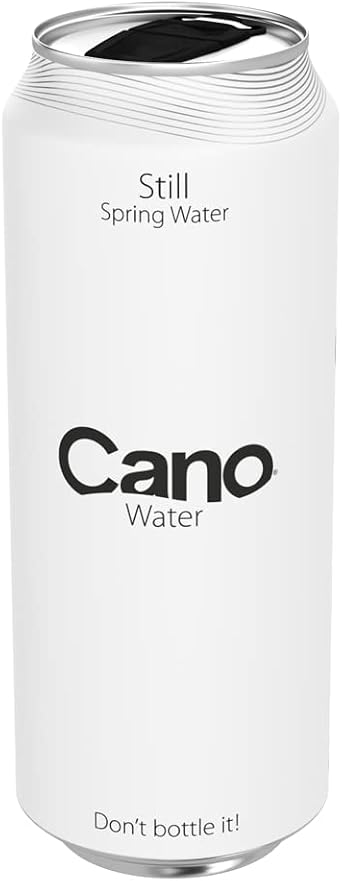 Cano Water Still Multipack Cans (12 x 500ml), Resealable Lids, Natural Spring | Equipped with secure resealable lids to prevent spillages, ideal for on-the-go catering and busy commercial venues.