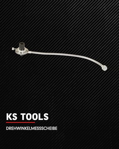 KS Tools Drehwinkelmessscheibe I Drehwinkelmesser 3/4 516.1197 I Mit flexiblem Magnetarm I Winkel Messgerät für den drehwinkelgesteuerten Schraubenanzug