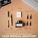 Wordsworth & Black Fountain Pen Gift Set, Includes Ink Bottle, 6 Ink Cartridges, Refill Converter, 4 Replacement Nibs, Premium Package, Journaling, Calligraphy, Smooth Writing Pens [Silver Gold]