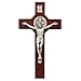 McVan St. Benedict Stained Cherry Crucifix - 10.5 inch