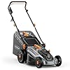 VonHaus Lawnmower 1600W – Electric Corded Lawn Mower for all Types of Grass – 42L Collection Bag, 380mm Working Width, 10m Cable, Foldable Height Adjustable Handlebar, 5 Depth Settings, Carry Handle