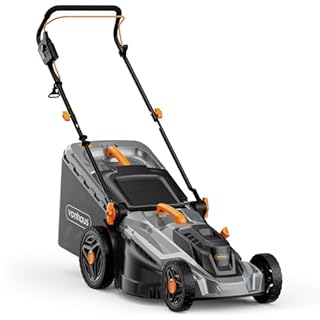 VonHaus Lawnmower 1600W – Electric Corded Lawn Mower for all Types of Grass – 42L Collection Bag, 380mm Working Width, 10m Cable, Foldable Height Adjustable Handlebar, 5 Depth Settings, Carry Handle