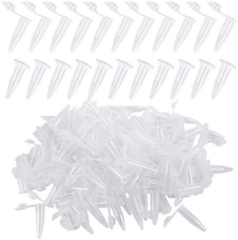 500 Pieces Centrifuge Tube, 1.5ML Micro Test Tubes Sample Vial Clear Conical Microtube Plastic Centrifuge Tube with Lid Graduated Test Tube for Laboratory
