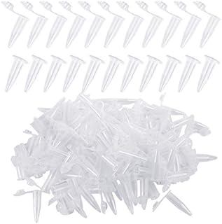 500 Pieces Centrifuge Tube, 1.5ML Micro Test Tubes Sample Vial Clear Conical Microtube Plastic Centrifuge Tube with Lid Graduated Test Tube for Laboratory
