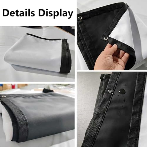 Pantalla plegable portátil para proyector, interior y exterior, relación 16:9, HD 4K sin arrugas, con bolsa de transporte (60 pulgadas) miniatura 6