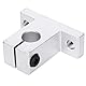 4 Stück SK10 Linear Motion Rail Klemmführung Unterstützung für Welle mit 10 mm Durchmesser, Wellenhalterung aus Aluminiumlegierung Hardware Befestigungsschiene Zubehör Industriewerkzeug