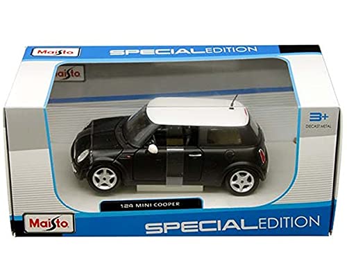 Maisto Mini Cooper - 1:24 Scale - Incredibly Detailed Die Cast Replica Collectible Car Model, Black - Image 3