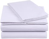 Disponible en varios colores Amazon Basics Everyday - Juego de fundas de edredón nórdico y de almohada (100% algodón), Lila 135 x 200 cm & 1 funda 50 x 80 cm
