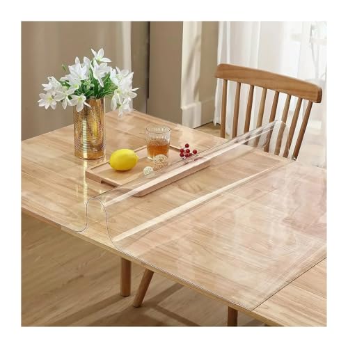 Nappe transparente imperméable en vinyle cristal pour protéger votre table