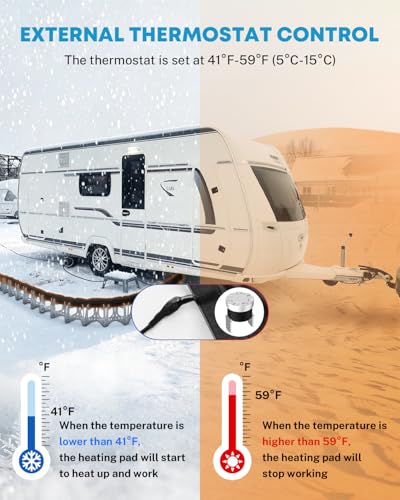 Image of Kohree 10FT Heated RV Sewer Hose Sleeve, RV Winter Accessories for RV