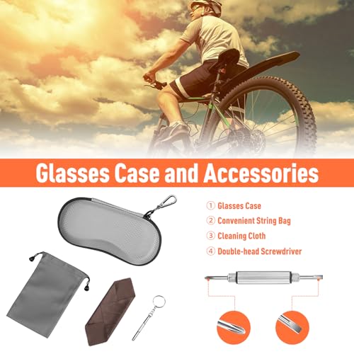 Image of FINTIE Sunglasses Case, Hard EVA Shell Shockproof Sport Glasses Case with Metal Carabiner Travel Zipper Eyeglasses Holder
