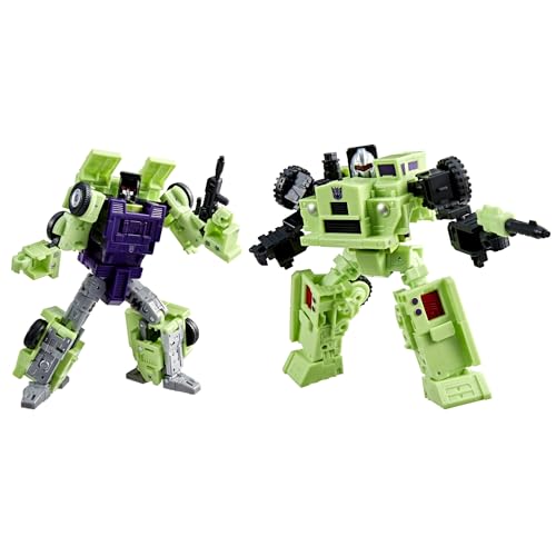 FANTASTICI ACCESSORI: queste action figure Transformers includono 2 accessori blaster, un rimorchio e 7 elementi combiner