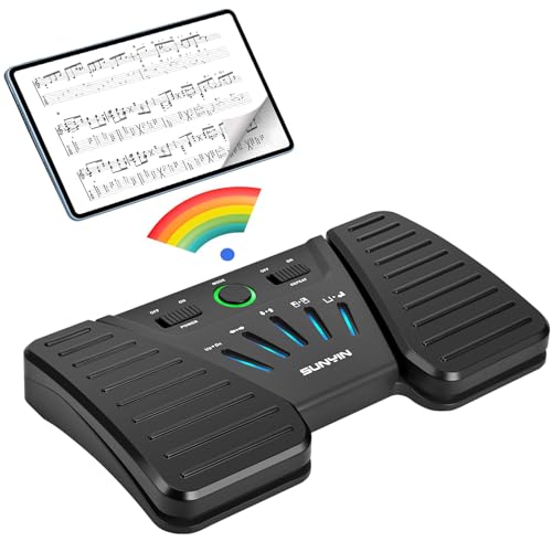 Wireless Page Turner Pedal Buletooth Foot Pedal Music Page Turner for Phones Ipad Tablets Phone...