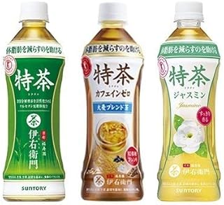サントリー 伊右衛門特茶・カフェインゼロ・ジャスミン ３種詰め合わせ ８本入り 500ｍｌ 24本 緑茶