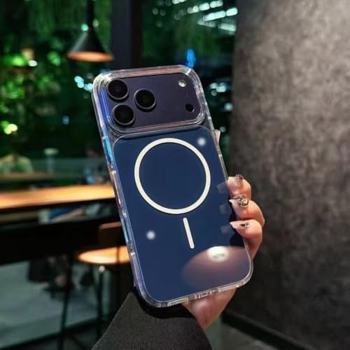 Coque aimantée iPhone 17 Pro Max silicone rigide bleu foncé